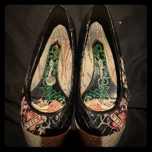Ed Hardy women flat shoes